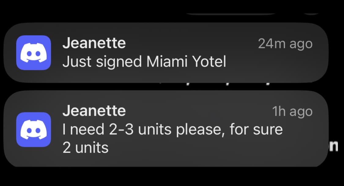 Property owner conversation snippet
